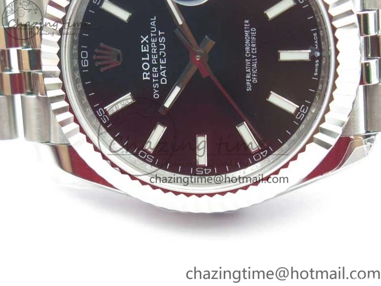 1:1 Bracelet 126334 DateJust Markers 41MM Jubilee SS VRF Black Dial Best on A3235 SS Edition Stick 904L 0729